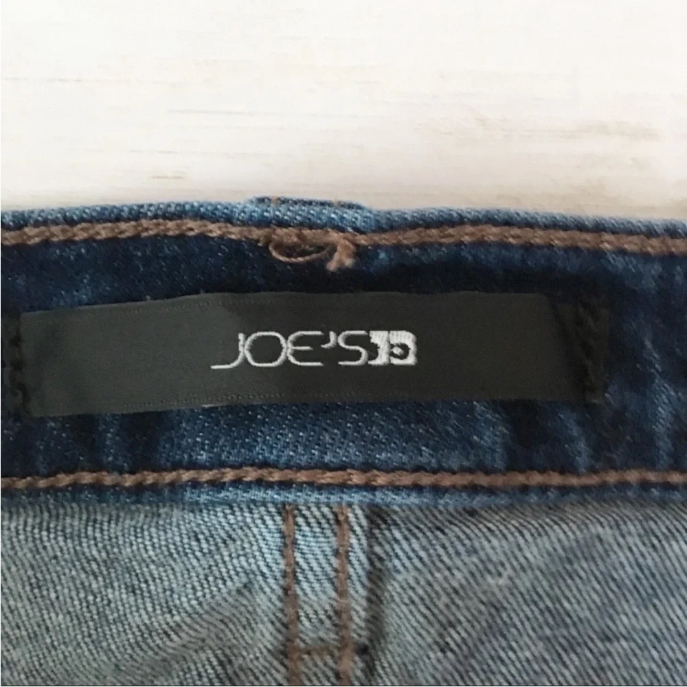 Joe’s Dark Wash Blue Jeans Thea Denim Bermuda Roll Leg Shorts